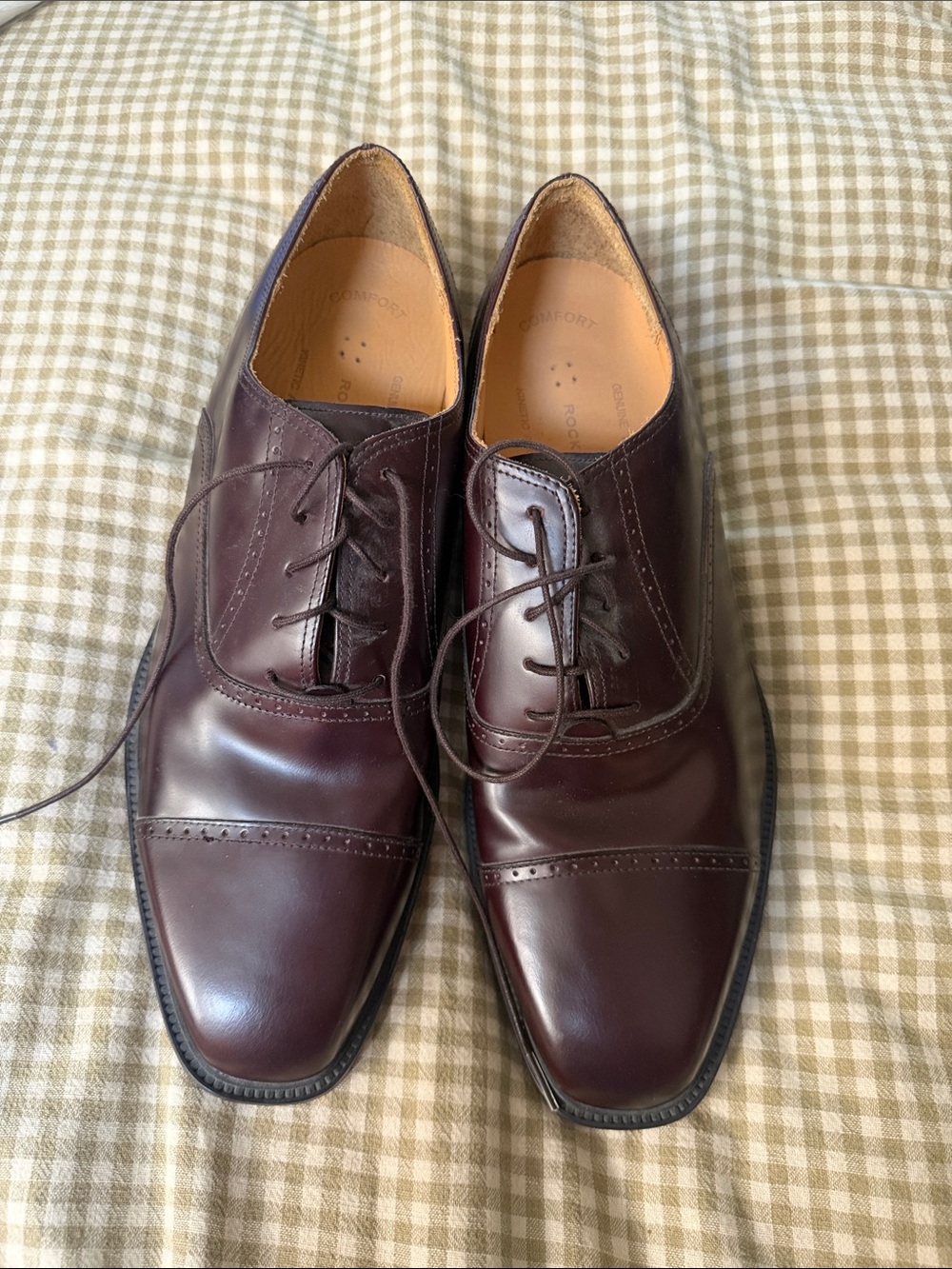 Men's Cap-Toe Derby Shoes Leather